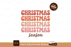 Christmas Season Retro Text holiday Product Image 1