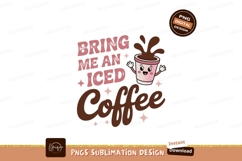 Cute Iced Coffee Character drink beverage Product Image 1