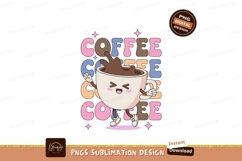Dancing coffee cup with splashing liquid cartoon Product Image 1