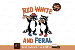 Raccoons eating hot dogs wearing crocs image Product Image 1
