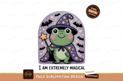 Magical frog wizard with star wand cape Product Image 1