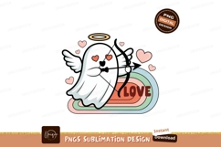 Ghost Cupid with Bow and Arrow Hearts image Product Image 1