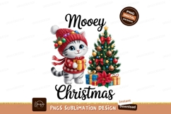 Festive cat with christmas tree and gifts image Product Image 1