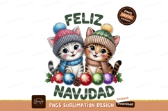 Festive Kittens Christmas Celebration holiday Product Image 1