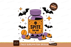 Spite pills bottle with skull and stars medicine capsules Product Image 1