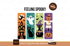 Halloween bookmarks spooky creatures haunted house Product Image 1