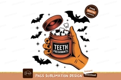 Skeleton relaxing in water with drink Halloween spooky Product Image 1