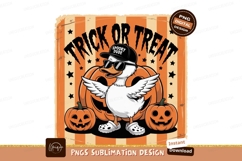 Cool duck trick or treat halloween pumpkin Product Image 1