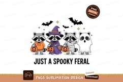 Raccoons dressed for Halloween trick or treat costumes Product Image 1