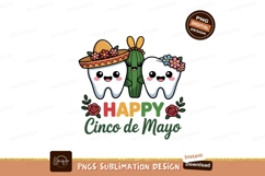 Festive teeth and cactus celebrating cinco de mayo Product Image 1
