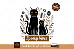 Black cats glowing eyes spooky vibes image Product Image 1