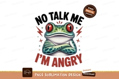 Grumpy Green Frog With Red Eyes angry Product Image 1