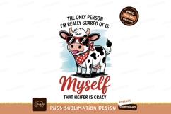 Cool cow wearing sunglasses and bandana animal Product Image 1