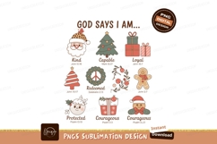 Christmas affirmations with religious verses santa Product Image 1