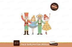 Nutcracker ballet characters dancing together ballerina Product Image 1