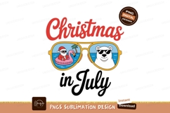 Santa polar bear sunglasses christmas Product Image 1