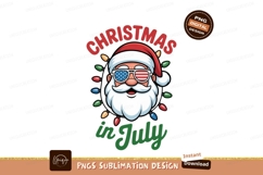 Santa sunglasses christmas lights july image Product Image 1