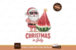 Santa watermelon summer holiday christmas Product Image 1
