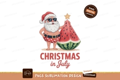Santa with watermelon and star claus christmas Product Image 1