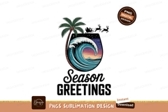 Palm tree ocean wave sunset image Product Image 1
