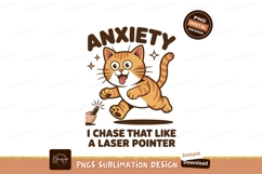 Orange tabby cat chasing laser pointer image Product Image 1