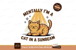 Orange tabby cat resting in sunbeam light Product Image 1