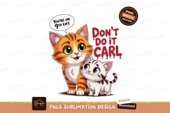 Orange white cats cartoon kitten Product Image 1