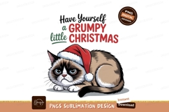 Grumpy cat festive criminal christmas santa Product Image 1