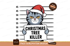 Cozy cat enjoys Christmas tree armchair lights Product Image 1
