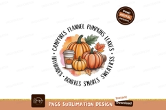 Autumn Pumpkins Leaves Coffee Cup image Product Image 1