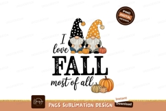 Gnomes pumpkins fall festive autumn Product Image 1