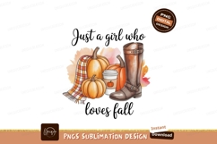 Autumnal pumpkins plaid scarf coffee cup boots fall Product Image 1