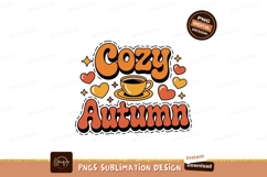 Cozy Autumn Coffee Cup Hearts image Product Image 1