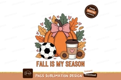 Autumn pumpkin soccer coffee sunflowers fall Product Image 1
