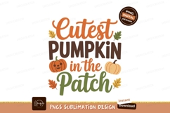 Cutest Pumpkin In The Patch autumn fall Product Image 1
