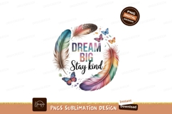 Colorful feathers butterflies dream big image Product Image 1