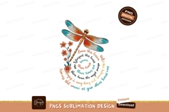 Dragonfly with floral spiral text insect wings Product Image 1