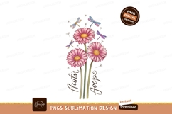 Pink gerbera daisies with dragonflies daisy yellow Product Image 1