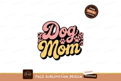 Dog Mom Retro Script animal Product Image 1