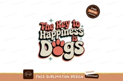 The Key to Happiness is Dogs print Product Image 1