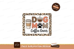 Dog Mom Coffee Lover Leopard Print image Product Image 1