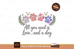 Paw prints hearts flowers stars leaves love Product Image 1