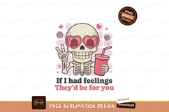Skeleton wearing heart sunglasses holding drink pink Product Image 1