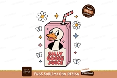 Pink juice box with goose and straw image Product Image 1