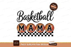Basketball Mama Design Sublimation Ready Png Product Image 1