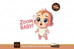 Surprised baby with text zoom cute Product Image 1