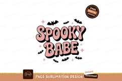 Spooky Babe Pink Text With Stars image Product Image 1