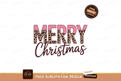 Merry Christmas leopard print text image Product Image 1