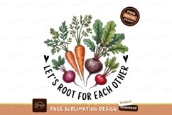 Watercolor Carrots And Beets Sublimation Png Product Image 1