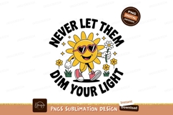 Smiling sun character with heart sunglasses and flower Product Image 1